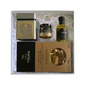 Coffret truffe avec Miel truffe, Huile truffe, thé truffe et Tagliatelles